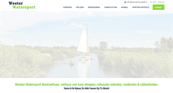 Desktop Screenshot of bootverhuurwester.nl