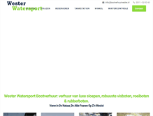 Tablet Screenshot of bootverhuurwester.nl